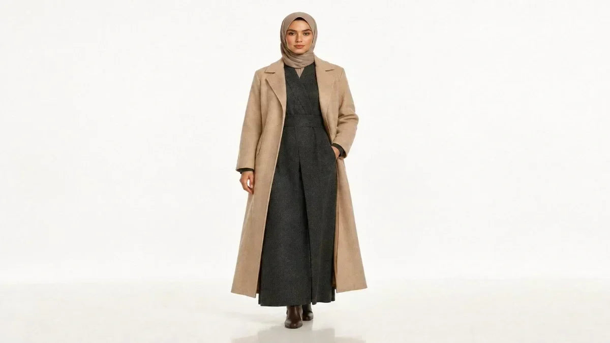 Guide illustré pour choisir une abaya d’automne-hiver et composer une tenue adaptée au froid sootrashop